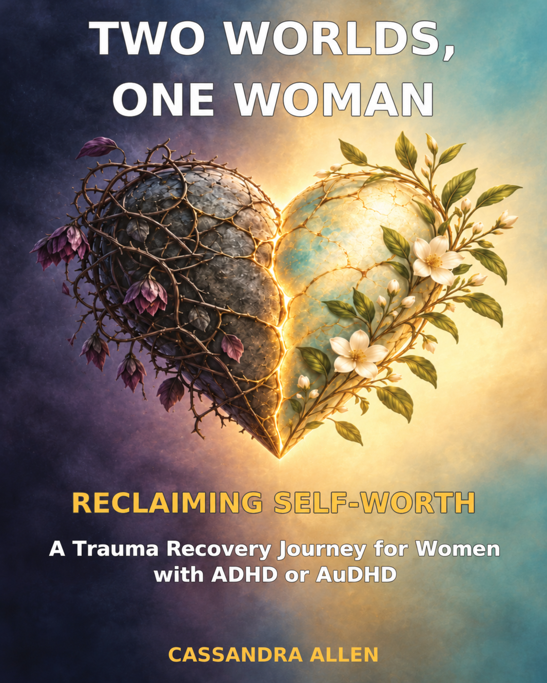 Cover of Two Worlds, One Woman: Reclaiming Self-Worth by Cassandra Allen